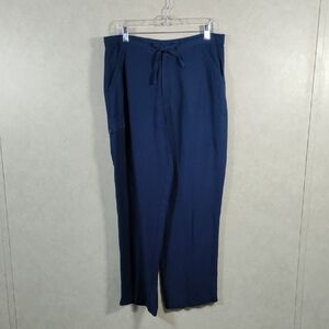 12159 The Havanera Co. blue mostly linen pants M